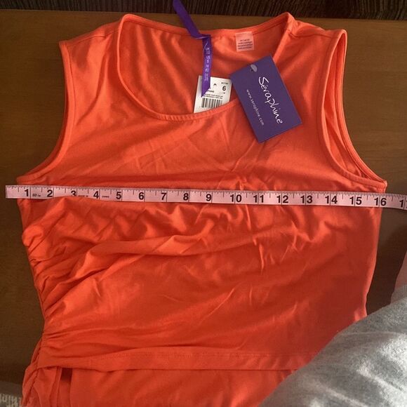 Seraphine Maternity Maxi Dress Nursing Maxi Dress Coral - Picture 8 of 16